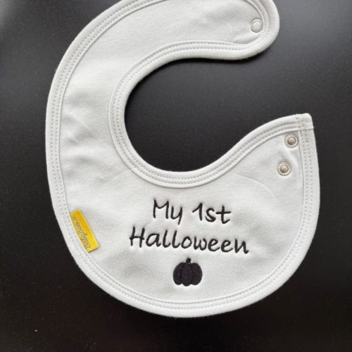 My 1st Halloween organic cotton LittleBoo newborn bib
