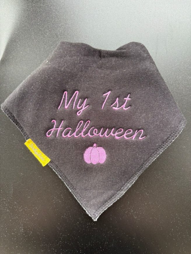 My 1st Halloween organic cotton bandana bib - Image 11